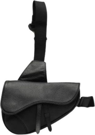 Dior Pre-owned The Saddle - Dames - Vintage Schoudertas - Zwart - ONE Size - Leer - Vintage