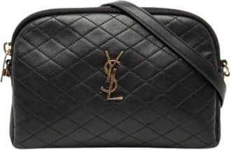 Saint Laurent Pre-owned Cross Body Bags, female, Black, Size: ONE SIZE Pre-owned The Gaby Crossbody Bag