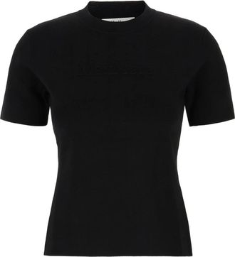 Max Mara Casual Katoenen T-shirt voor Vrouwen - Dames - T-shirts - Zwart - XS - Katoen - Tops