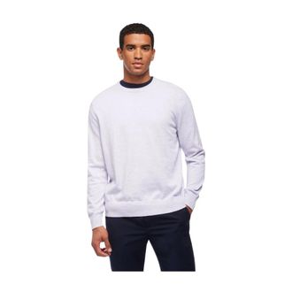 Brooks Brothers Supima Cotton Crewneck Jumper - male - Brooks Brothers - Round-neck Knitwear - Purple - M - Knitwear