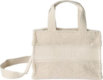 Liu Jo Gewatteerde Ribfluwelen Tote - Dames - Shoppers - Beige - ONE Size - Leer - Tassen