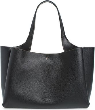 Tod's Medium Apa Leather Tote in Nero at Nordstrom