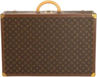 Louis Vuitton Pre-owned Bisten 65 koffer - Dames - Vintage Weekendtas - Bruin - ONE Size - Leer - Vintage