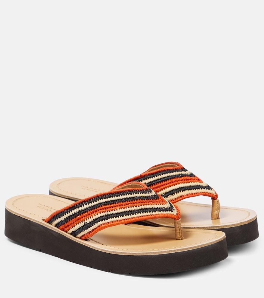 サンダル・ミュール Stella Mccartney Leo' Multicoloured Leather Blend Slippers Stella McCartney Leo Multicolored Leather Blend Slippers