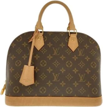 Louis Vuitton Pre-owned Canvas Handbag - Dames - Vintage Handtas - Bruin - ONE Size - Vintage