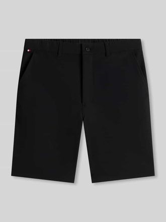 Tommy Hilfiger Regular Fit Chinoshorts mit Label Stitching in Black, Gr&ouml;&szlig;e 30