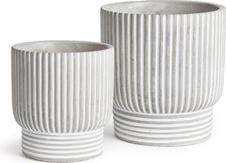 Napa Home & Garden Pinny Flowerpot Planters, Set of 2 in White at Nordstrom