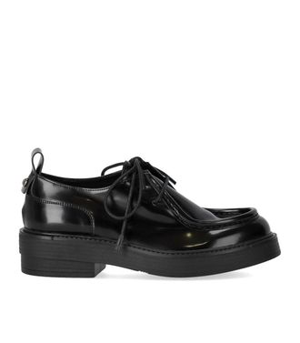 Strategia Black Lace-Up Shoe