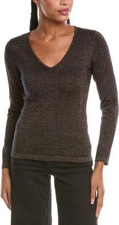N.Peal N.Peal Imogen V-Neck Cashmere-Blend Sweater