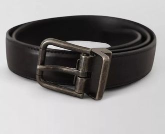 Dolce & Gabbana leather logo buckle belt