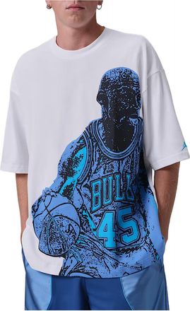 Nike Jordan Sport Dri-FIT Graphic T-Shirt White Blue Beyond IV4900-100