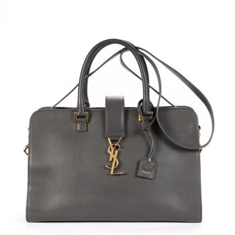Saint Laurent Pre-owned Womens Medium Classic Y Cabas Shoulder Bag - Grey - One Size