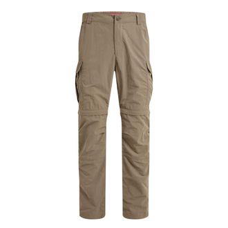 Craghoppers Mens NosiLife III Convertible Cargo Trousers (Pebble) - Grey - Size 40 Regular