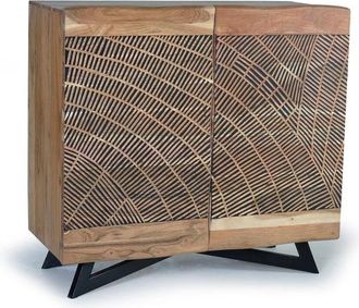 Giner&Colomer Aparador de madera de acacia y metal