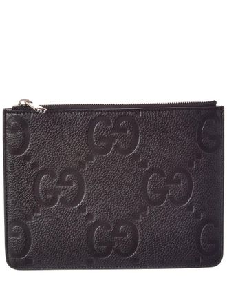 Gucci Medium Jumbo Gg Leather Pouch
