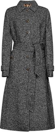Dolce & Gabbana Chevron Shirt Dress - Dames - Shirt Kleedjes - Grijs - M - Wol - Kleedjes