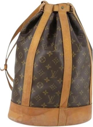 Louis Vuitton Pre-owned Vintage Canvas Bucket Bag - Dames - Vintage Tas - Bruin - ONE Size - Vintage