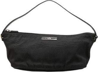 Gucci Pre-owned Nylon Mini Shoulder Bag - Dames - Vintage Mini Tas - Zwart - ONE Size - Nylon - Vintage
