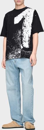 Maison Margiela T-shirt With Print, Mens, Black