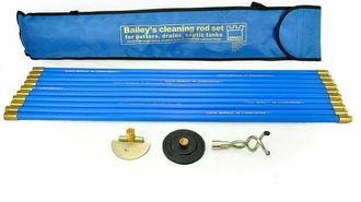 Bailey 5431 - Set universale per pulizia tubature, 3 pz. con sacca da trasporto