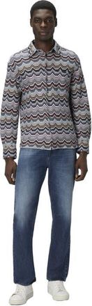 Missoni Long Sleeve Shirt With Geometric Zigzag in Multicoloured at Nordstrom, Size 52 It