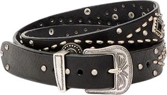 Golden Goose Belts - Dames - Riemen - Zwart - 85 CM - Leer - Accessoires