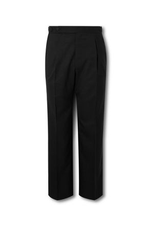 Stòffa Straight-Leg Pleated Wool Trousers