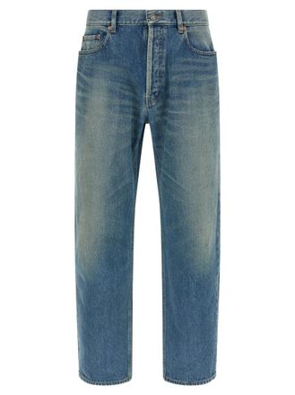 Saint Laurent Blue Mid Rise Jeans