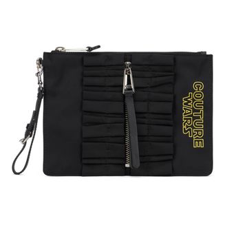 Moschino Rectangular Clutch with Zipper - female - Moschino - Clutches - Black - ONE SIZE - Bags