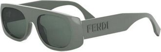 Fendi Authentieke Signature Bril met Topkwaliteit - unisex - Zonnebrillen - Groen - 54 MM - Accessoires