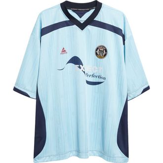 Martine Rose Oversize Soccer Jersey in Blue Light at Nordstrom, Size Large