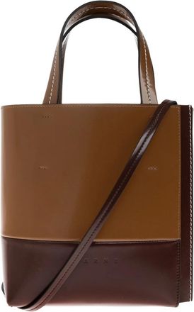 Marni North/South Tas - Dames - Shoppers - Bruin - ONE Size - Leer - Tassen