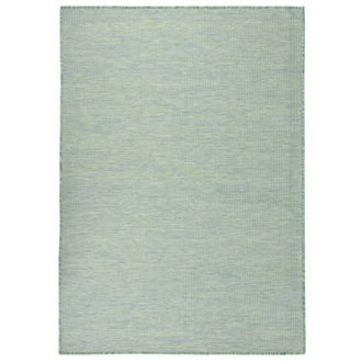 vidaXL Alfombra De Exterior De Tejido Plano Turquesa 200x280 Cm Vidaxl