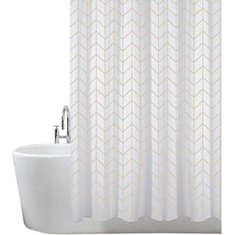 OEM Cortina De Ducha De 180 X 180 Cm Fabricada En Poli&eacute;ster Resistente Al Moho - Estampado De Espiga - Crezuo
