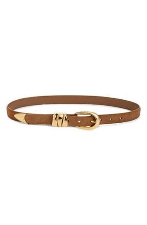 Madewell Triple Keeper Suede Belt in Aged Cognac at Nordstrom Rack, Size X-Small