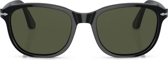 Persol round-frame sunglasses - unisex - Acetate - 57 - Black