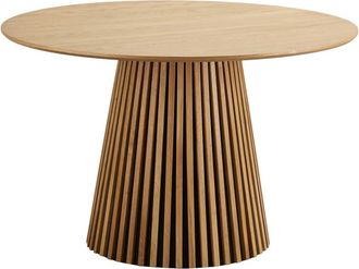 Moloo Mesa de comedor redonda para 4 personas &oslash;120 cm roble