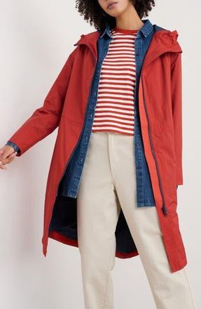 Seasalt Cornwall Mistborne Waterproof Hooded Raincoat in Dark Cinnamon at Nordstrom Rack, Size 4 Us / 8 Uk