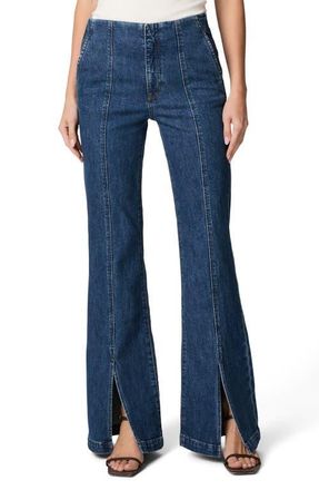 Paige Sofia Front Slit Flare Jeans in Getaway at Nordstrom, Size 30