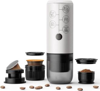 OEM Cafetera Expreso Port&aacute;til 3 En 1 Sin Funci&oacute;n De Calentamiento, Con Carga Tipo C, Minicafetera De 17 Bares Para C&aacute;psulas Nespresso/dolcegusto Y Caf&eacute; Mo