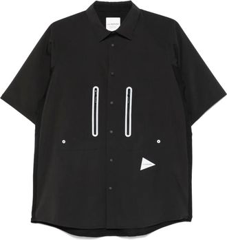 And Wander Camicia a maniche corte - Nero