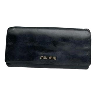Miu Miu Pre-owned Leather Wallet - - Pre-owned - Donna - Nero - ONE SIZE