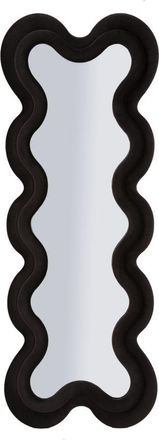 OEM Espejo De Pared Monica Negro Cm 58x4x160 (medida Del Espejo Cm 39x124)