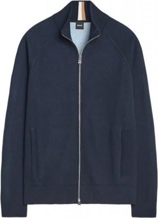 HUGO BOSS H-Idino Cardigan - Heren - Vesten - Blauw - 2XL - Katoen - Truien & Vesten