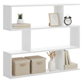 Dmora Librer&iacute;a Misone, Estanter&iacute;a De Oficina Multiusos, Mueble Biblioteca Con 3 Baldas, 110x25h96 Cm, Blanco - Dmora