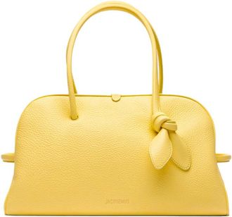 Jacquemus Turismo Canvas Yellow Leather Handbag (Pre-Owned)