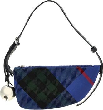 Burberry Jacquard Woven Check Shield Sling Bag