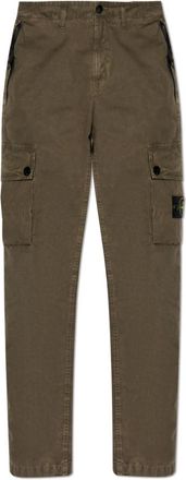 Stone Island Broeken, Heren, Groen, W33, Katoen, Cargo Broek