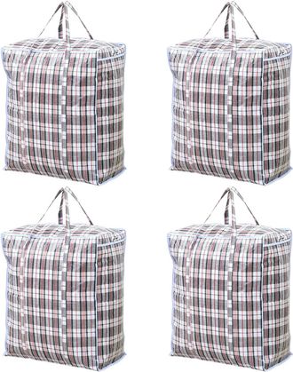 OEM Bolsas De Almacenamiento Grandes De 107 L Con Cremallera, Fabricadas En Polipropileno Resistente, Reutilizables Y Con Asas. Ideales Para Guardar Edred