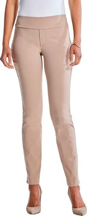 Nic+Zoe Wonderstretch Straight Leg Pants in Biscotti at Nordstrom Rack, Size 16